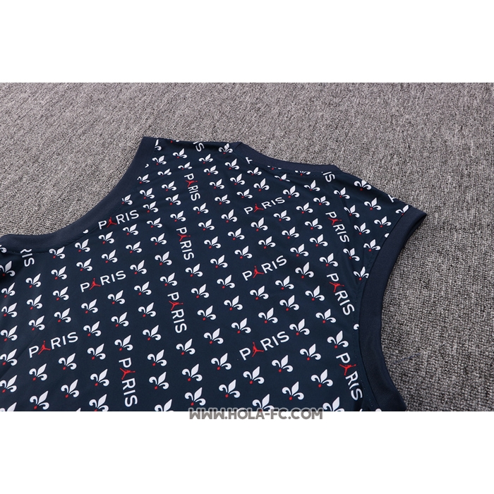 Camiseta de Entrenamiento Paris Saint-Germain Jordan 2022-2023 Sin Mangas Azul